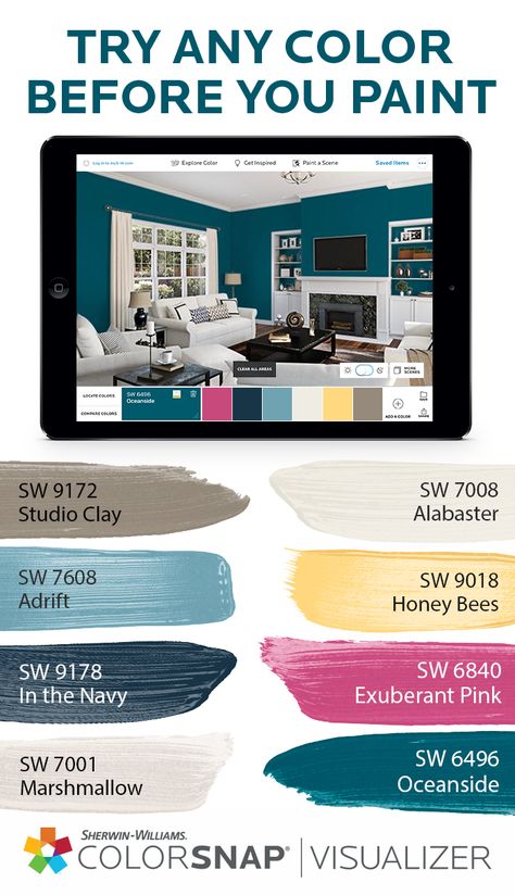 Color Visualizer, Paint Colors For House, Colors For House, Sherwin Williams Colors, House Color Palettes, Kitchen Cabinets Decor, Sherwin Williams Paint Colors, Exterior Paint Colors For House, Exterior Paint Colors