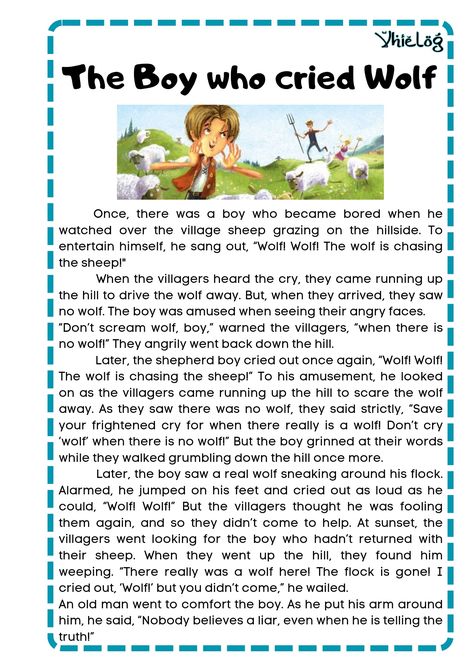 Short stories for kids #shortstories #storiesforkids #educationaltools #educationaltoolsforkids #printables The Boy Who Cried Wolf, Sing Out, Short Stories For Kids, Angry Face, Cry Out, Reading Fluency, The Shepherd, The Boy, Short Story