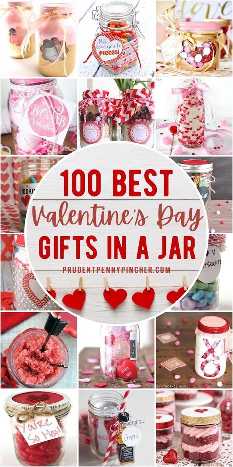 Show your affection with these creative DIY Valentine’s Day gifts in a jar. There are homemade valentine gifts for him and her. These DIY ideas are so quick and easy that anyone can put them together so they are perfect for last minute Valentine’s Day gifts. Creative Diy Valentines Gifts For Him, Diy Friend Valentine Gifts, Diy Valentine Gifts For Girlfriend, Valentine Gifts Friends, Galentines Gifts Homemade, Valentine's Day Diy Gifts, Coworker Valentine Gifts Diy, Valentines Gifts To Sell, Galentines Gifts Small Diy