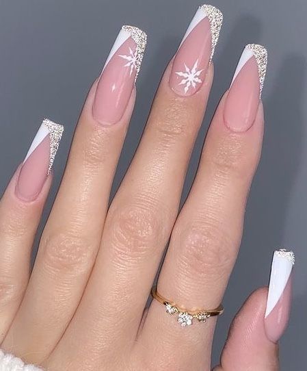 New Years Nails Coffin, Nails Clear Acrylic, Nails Glitter French, How To Strengthen Nails, Burgundy Acrylic Nails, Glitter French Nails, Strengthen Nails, Nails Healthy, Clear Acrylic Nails