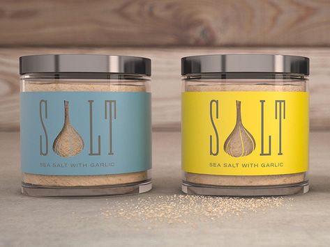 Jar Package Design, Mozzarella Packaging Design, Ghee Label Design, Salt Packing Design, Seasoning Packaging, Jar Packaging Design, Himalayan Salt Packaging Design, Sea Salt Packaging Design, Window Packaging