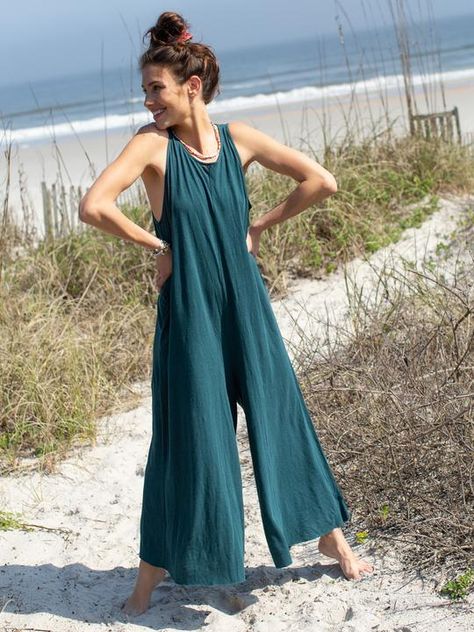 Katie Jumpsuit|Teal – Natural Life Cute Jean Jackets, Boho Bandeau, Effortless Outfit, Fun Pants, Knit Jumpsuit, Plain Tees, Comfy Dresses, Cute Clothes, How To Make Clothes