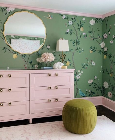 We are sharing 11 little girl room decor ideas from our home over the past 5 years! We've made lots of changes and these are all bright, colorful, pink, and fun! #girlsroom #girlsdecor #childrensdecor #kidsrooms #kidsdecor Green Girls Room, Hunter Design, Chinoiserie Mural, Pastel Home Decor, Girl Room Decor, Apartment Style, Room Decor Ideas, Big Girl Rooms, Elegant Interiors