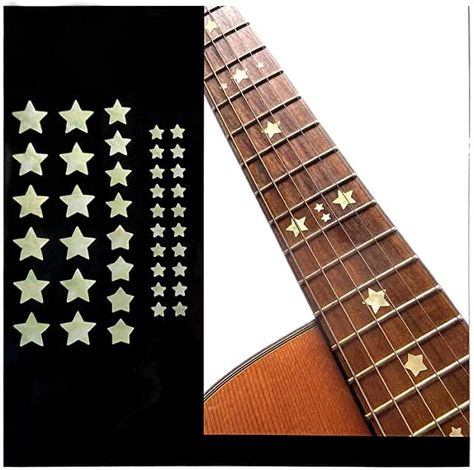 Cool Guitar Accessories, Custom Ukulele Design, Painted Guitars, Guitar Decorations, Guitar Stickers, Bass Ukulele, Guitar Obsession, Dot Markers, Guitar Stuff