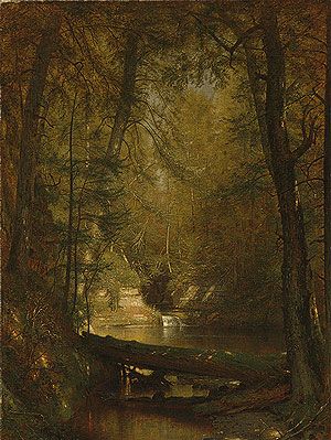 "The Trout Pool," 1870. Worthington Whittredge (American, 1820–1910). Oil on canvas; 36 x 28 1/8 in. (91.4 x 68.9 cm). Metropolitan Museum of Art. Albert Bierstadt, Pool Art, Hudson River School, Oil Painting Reproductions, Painting Reproductions, Autumn Trees, Metropolitan Museum Of Art, Metropolitan Museum, In The Woods