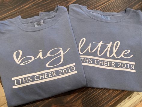 Big Little sister cheer shirts Big Sister Cheer Gifts, Big Little Dance Sister Gifts, Cheer Little Sister Gifts Ideas, Big Sis Lil Sis Gifts Dance, Cheer Sister Gift Ideas Big Little, Dance Sister Shirt, Mini Cheer Camp Shirts, Big Sis Lil Sis Gifts Cheer, Dance Big Sis Little Sis Gifts