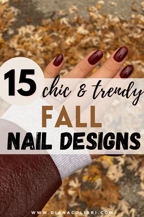 Chic Fall Nails, Trendy Fall Nail Designs, Nail Designs Fall, Nails Cherry, Fall Nail Ideas, Nails Brown, Velvet Nails, Stylish Nails Designs, Cream Nails