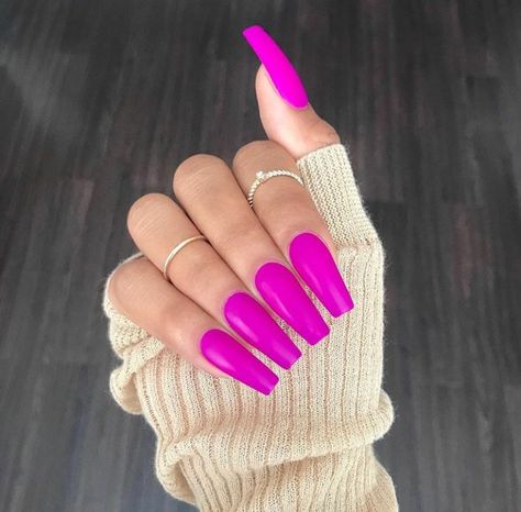 Fuschia Nails, Hot Nails, Cute Nail Designs, My Nails, Gorgeous Nails, Perfect Nails, Love Nails, Nails On Fleek, My Phone