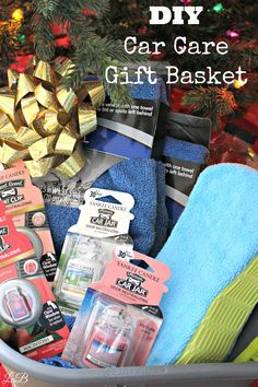 Finding a gift for the car lover in your family just got a whole lot easier! Assemble an awesome car care gift basket - they'll love it! See what I put into my car care gift basket on the blog today: http://lifesabargain.net/diy-car-care-gift-basket/ #LoveAmericanHome ad Car Gift Basket, Raffle Basket, Boyfriend Gift Basket, Car Accessory Gifts, Raffle Baskets, Personalised Gifts For Friends, Diy Gift Baskets, Car Accessories For Girls, Diy Gifts For Boyfriend