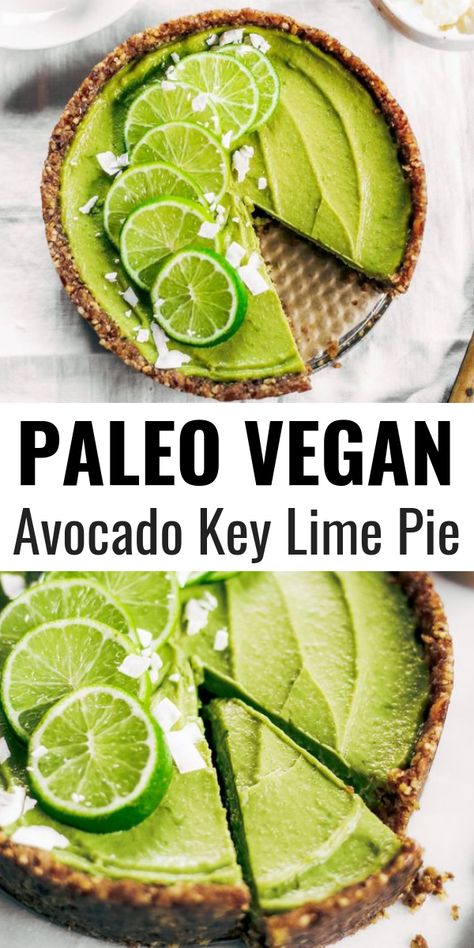 Vegan Key Lime Pie Recipe, Healthy Key Lime, Healthy Key Lime Pie, Vegan Key Lime Pie, Deserturi Raw Vegan, Vegan Key Lime, Hormone Nutrition, Baking Pie, Key Lime Pie Recipe