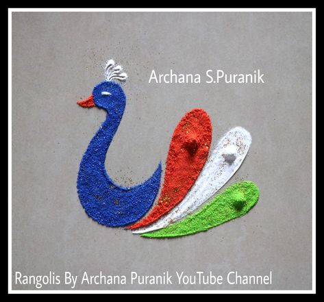 Independent Day Rangoli Designs, Independent Day Rangoli, Peacock Rangoli Designs, Simple Flower Rangoli, Pattern Design Drawing, Easy Rangoli Designs Videos, Very Easy Rangoli Designs, Peacock Rangoli, Rangoli Designs Simple Diwali