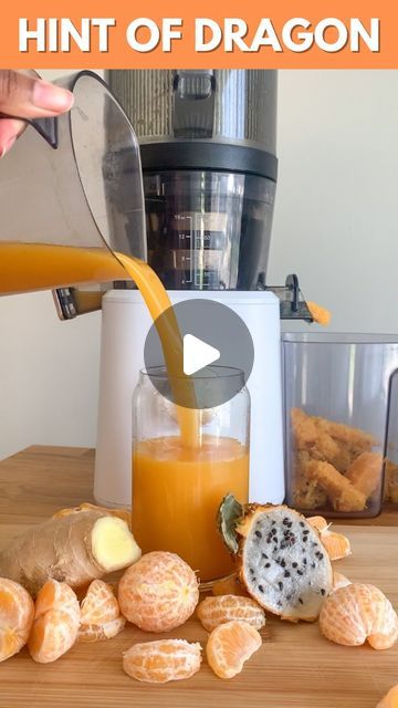 Dayna | Nutrition Coach - PBNS, WLS, CPT on Instagram: "Got some mandarins on sale at the market! These babies have to get juiced almost immediately so they don’t go completely bad. I made a simple combination with a 🤏🏽 of yellow dragon, fruit, and some ginger!

The juicer I’m using is the Namawell J2 and you can use my code DAYNA10 to get $55 off! You can find the link for my juicer in my bio!

 #twodayvegan #eatplants #juicingforhealth #healthyjuice #juicelife #eatmoreveggies #juicer #juicing #dragonfruit" Yellow Dragon Fruit, Yellow Dragon, Juicing For Health, Nutrition Coach, Healthy Juices, Dragon Fruit, Juicer, Ginger, Juice