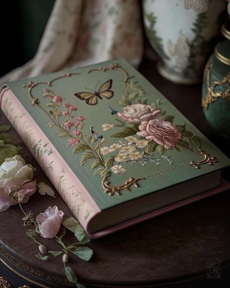 Sampul Notebook, غلاف الكتاب, Raindrops And Roses, Library Aesthetic, Hemma Diy, Vintage Book Covers, Beautiful Book Covers, Flowers And Butterflies, Jolie Photo