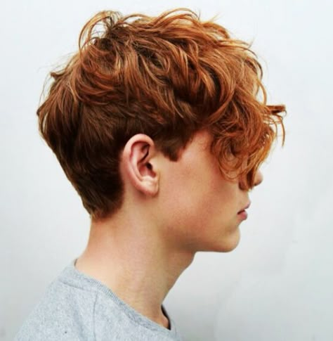 Beau hair (GINGER) Red Hair Boy, Red Hair Men, Tan Skin Blonde Hair, Short Red Hair, Red Curly Hair, Minako Aino, Haircut Inspiration, Trendy Haircuts, Auburn Hair