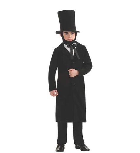 Abraham Lincoln halloween Costume Kids Halloween Costumes, Costume Guide, Halloween Costume Ideas, Cool Halloween Costumes, Kids Halloween, Halloween Costumes For Kids, Halloween Kids, Kids Costumes, Abraham Lincoln