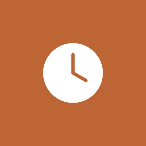 Fall Clock App Icon, Fall Phone Theme Icons, Orange Clock Icon, Fall Photos Icon, Autumn Icons Iphone, Fall Icons Autumn, Orange Ios, Widget Inspiration, Ios Photo App