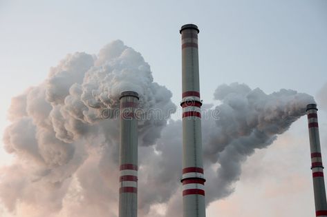 Coal power plant chimneys. Three smoking chimneys in coal power plant against bl , #affiliate, #plant, #chimneys, #Coal, #power, #blue #ad Coal Power Plant, Photoshop Effects, Power Plant, Wind Turbine, Blue Sky, Stock Images, Stock Photos, Plants