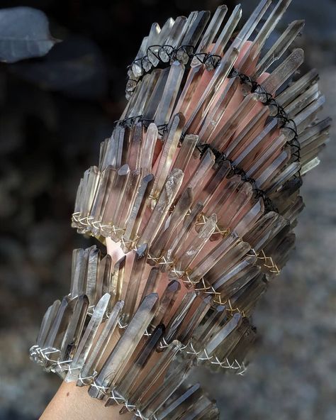 • Crystal Hair Accessories • on Instagram: “A bunch of stunning Smoky Quartz Crowns are coming your way 🖤 thanks to your votes, we made them not only black wiring per out standard…” Witch Crown, Maleficent Halloween, Quartz Crown, Accessories Goth, Quartz Crystal Jewelry, Goth Witch, Crystal Hair Accessories, Crown Tiara, Crystal Hair