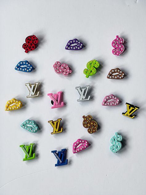 All Croc Charms – Bella's Archives Croc Design Ideas, Crocs Slides, Custom Crocs, Custom Sneakers Diy, Crocs Fashion, Accessories Business, Airpod Cases, Purse Gift, Croc Charms