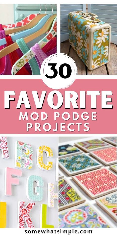 Make Your Own Modge Podge, Modge Podge Gifts Diy, Paper On Wood Modge Podge, Can You Modge Podge Over Pictures, Decoupage Crafts To Sell, Diy Modge Podge Projects, How To Make Modge Podge, Mod Podge Crafts Pictures, Fabric And Mod Podge Projects