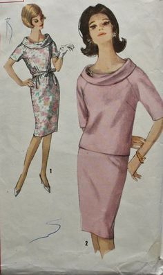 Vintage Sewing Pattern 1960s MAD MEN Dress by BluetreeSewingStudio, $12.00 60a Fashion, 1960s Clothing, Jewish Christmas, Sixties Style, Mad Men Dresses, 1960's Style, Patron Vintage, Vestidos Retro, Mode Retro