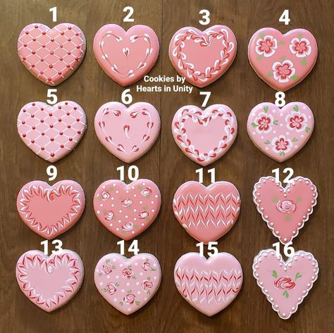 Heart Cookies Decorated, Fancy Sugar Cookies, Sugar Cookie Recipe For Decorating, Valentine Cookies Decorated, Valentines Day Sugar Cookies, Heart Sugar Cookie, Valentine Sugar Cookies, Royal Iced Cookies, Decorated Cookies Tutorial