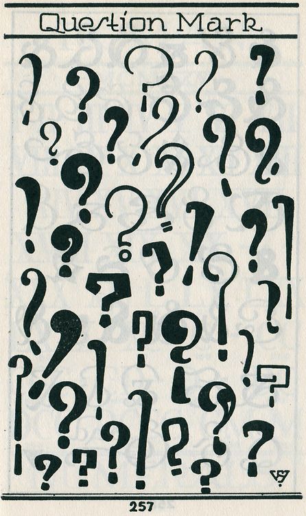 workman:  istinia: Question marks from Samuel Welo, 1960. Alphabet Graffiti, Point D'interrogation, Question Marks, Mark Tattoo, Graffiti Font, Detective Comics, Question Mark, Record Player, Script Fonts