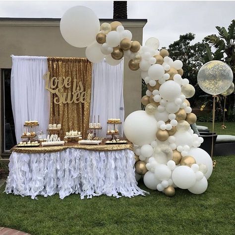 Baptism Party Decorations, 21st Birthday Decorations, Grad Party Decorations, Bride Shower, Birthday Balloon Decorations, White Balloons, 50th Wedding Anniversary, Wedding Balloons, Gold Balloons