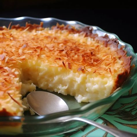 Coconut Custard Pie No Crust Coconut Pie Recipe, Coconut Molasses Pie, Crustless Coconut Cream Pie, No Crust Coconut Pie, Coconut Cream Custard Pie, Amish Coconut Cream Pie, Coconut Pie That Makes Its Own Crust, One Crust Pies Easy, Recipe For Coconut Cream Pie