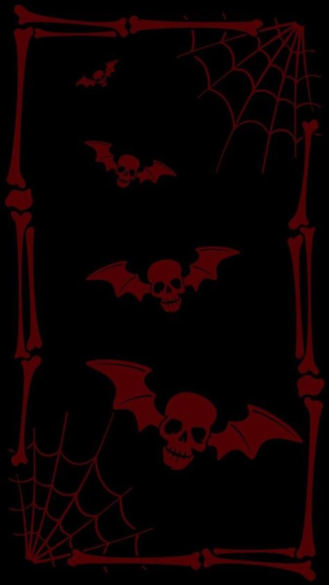 Red And Black Gothic Wallpaper, Dark Red And Black Background, Red N Black Wallpaper, Red Goth Wallpaper, Goth Background, Bat Wallpaper, Emo Backgrounds, Goth Aesthetic Wallpaper, Red Goth