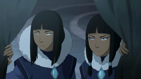 Eska and Desna Desna And Eska, Northern Water Tribe, Korra Season 2, Dark Spirit, Water Tribe, The Legend Of Korra, Avatar The Last Airbender Art, Evil Twin, Team Avatar