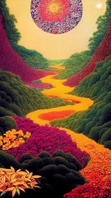 The Earth Laughs In Flowers, Earth Laughs In Flowers, Psy Art, Trippy Wallpaper, Hippie Wallpaper, Quotes On Instagram, Cute Patterns Wallpaper, Trippy Art, Spiritual Art