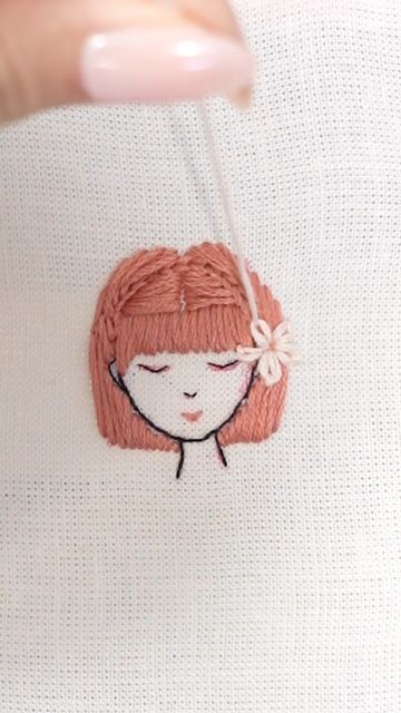 Embroidery Hair Patterns, Hair Embroidery, Embroidery Hair, Sarah Campbell, Thread Art, Design Embroidery, December 2024, January 9, Crazy Quilts