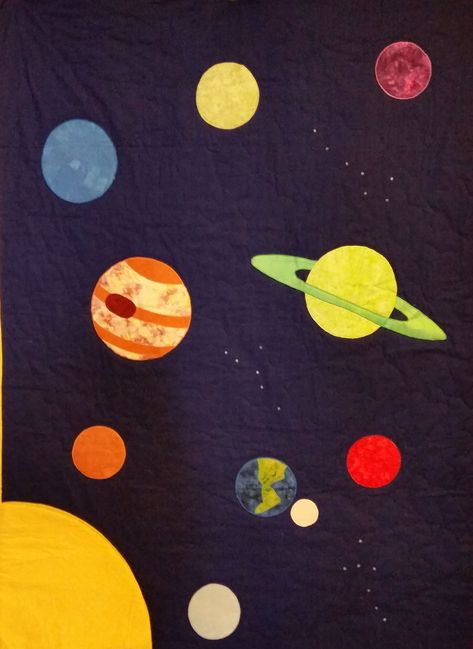 solar system quilt patterns - Yahoo Image Search Results Solar System Quilt Pattern, Planet Quilt Patterns, Planet Quilt, Solar System Quilt, Space Quilt, Kid Quilts, Boy Nursery Themes, Quilts For Kids, Space Fabric