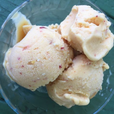 Dairy Free Nectarine No-Churn Ice Cream is a wonderful treat! Frozen Nectarines, Nectarine Ice Cream, Ice Cream Dairy Free, Sorbet Dessert, Non Dairy Ice Cream, Ice Cream Pictures, Churn Ice Cream, Emergency Food Supply, Fruit Ice Cream