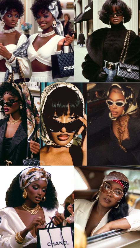 Old Hollywood black women #glam # classic #black #brown #women #pearls #scarf # Old Hollywood Black Women, Black Women Aesthetic, Old Hollywood Aesthetic, Hollywood Aesthetic, Glam Aesthetic, Women Aesthetic, Old Hollywood Glam, Glam Outfit, Healthy Lifestyle Inspiration