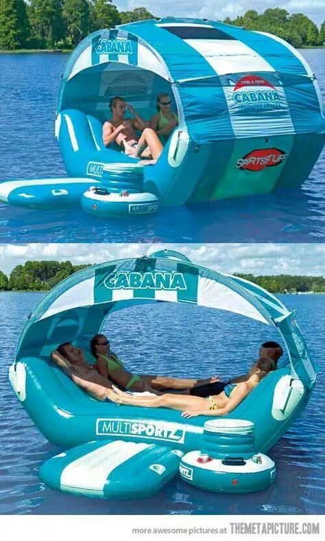 Cabana islander Lake Fun, Pool Floats, Water Toys, Cool Inventions, Lake Life, Cool Stuff, Outdoor Fun, Plein Air, The Great Outdoors