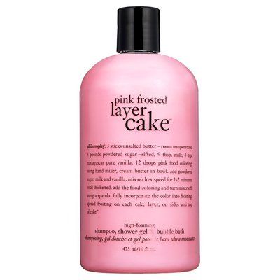 Philosophy Pink Frosted Layer Cake Shampoo, Shower Gel & Bubble Bath Philosophy Shower Gel, Philosophy Products, Pink Food Coloring, Pink Frosting, Pink Things, Bath And Body Works Perfume, Shower Skin Care, Pink Foods, Bath And Body Care