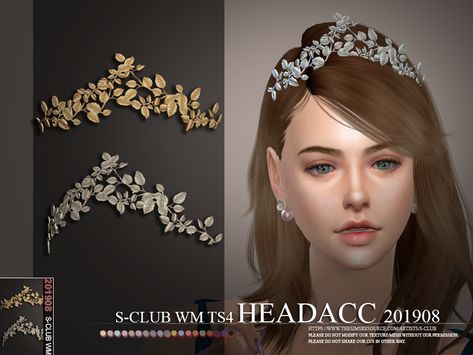 S-Club ts4 WM Headacc 201908 Los Sims 4 Mods, Sims 4 Piercings, Alpha Cc, Sims 4 Cas Mods, Sims Packs, Pelo Sims, Play Sims, Sims 4 Dresses, The Sims 4 Download