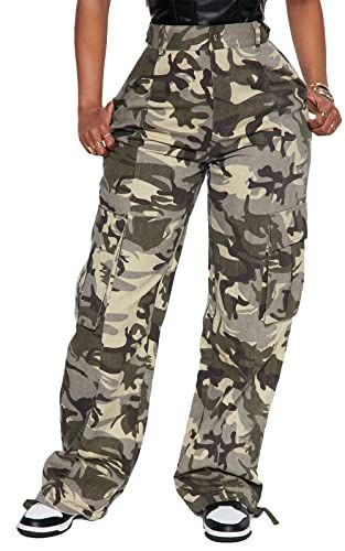 Cargo School Outfit, Kim Possible Halloween Costume, Womens Camo Pants, Black Cargo Pants Women, Cargo Pants Women Baggy, Rave Pants, Y2k Cargo Pants, High Waisted Cargo Pants, Camouflage Cargo Pants