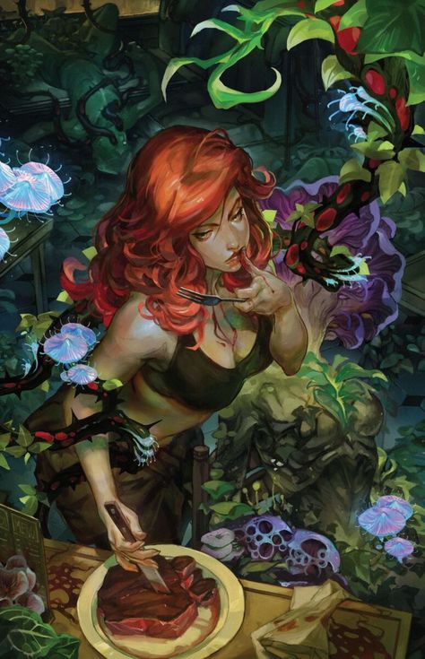 Poison Ivy (2022-) #1 Poison Ivy Art, Poison Ivy Comic, Dc Poison Ivy, Poison Ivy Dc Comics, Frank Cho, Dc Comics Wallpaper, Gotham Girls, Wilson Art, Animation Art Sketches