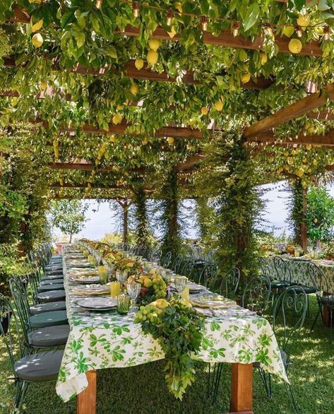 Habitually Chic® » Chic in Capri Lemon Farm, Capri Italy, Pretty Places, Garden Bridge, Amalfi, Outdoor Dining, Outdoor Spaces, Dining Area, Outdoor Living