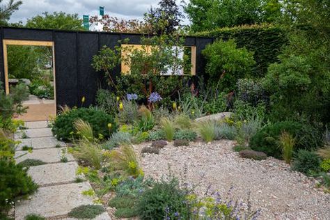 RHS Resilient Garden – Supported by ACO. Designed by Tom Massey. Tom Massey Garden Design, Tom Massey, Hampton Court Palace Gardens, Hampton Court Flower Show, Country Living Uk, Townhouse Garden, Landscape Designers, Dry Garden, Palace Garden