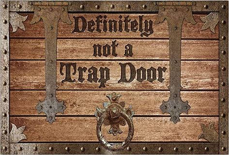 Amazon.com: Definitely Not A Trap Door Indoor and Outdoor Doormat Warm House Gift Welcome Mat Gift for Friend Men Women Funny Gift Birthday Gift (Indoor & Outdoor Doormat 30 x 17.7") : Patio, Lawn & Garden Funny Welcome Mat, Door Indoor, Trap Door, Indoor Mat, Front Door Mats, Funny Doormats, Funny Birthday Gifts, Door Rugs, Personalized Door Mats