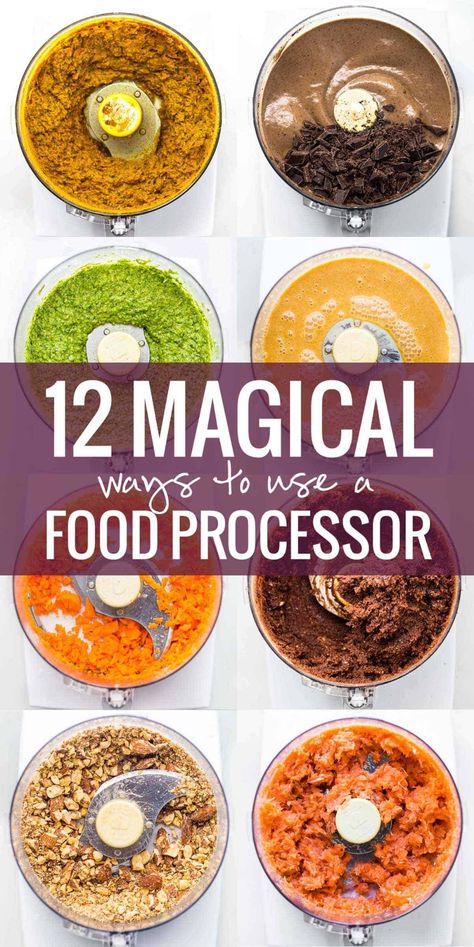 12 Magical Ways to Use a Food Processor - plus recommendations for food processors to fit different cooking levels and budgets. | pinchofyum.com Vegetarische Diners, Food Processor Uses, Cashew Sauce, Ninja Recipes, Blender Recipes, Homemade Food, Food Processor, Processed Food, Fitness Tracker