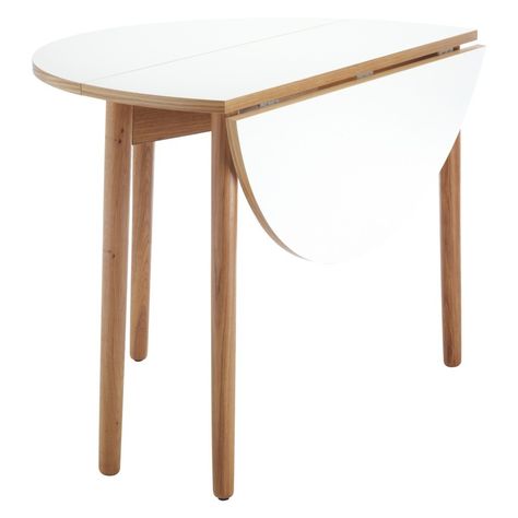 100+ 60 Round Folding Table Costco - Best Bedroom Furniture Check more at http://livelylighting.com/60-round-folding-table-costco/ White Round Dining Table, Round Folding Table, Round Kitchen Table, Folding Dining Table, Cool Tables, Teak Table, Coffee Table White, Oak Veneer, Dining Room Design