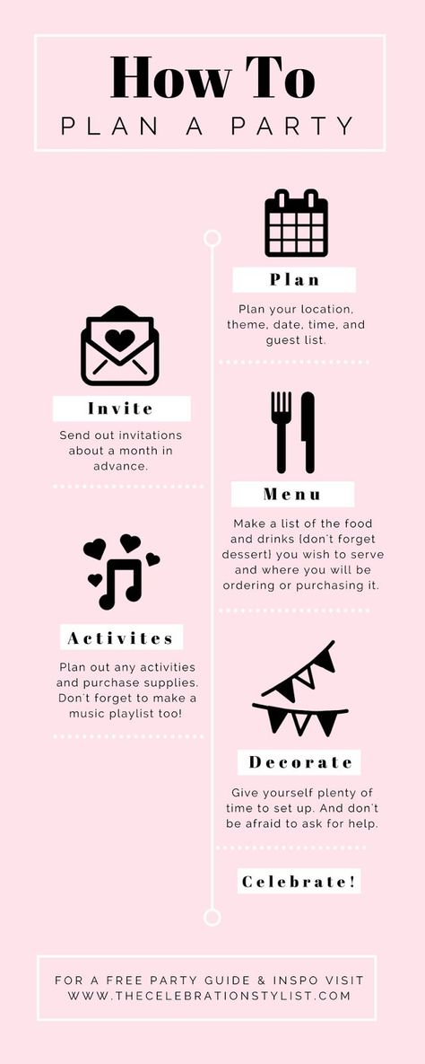 How To Plan Party, How To Plan Your Birthday Party, How To Plan Birthday Party, How To Set Up A Birthday Party, 18th Birthday Party Checklist, Party Planning Quotes, Party Planning Tips, How To Plan An Event, How To Host A Party