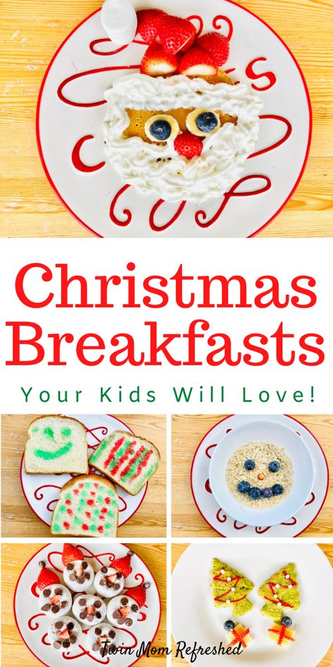 Kids Christmas Breakfast - Twin Mom Refreshed Christmas Breakfast Ideas For Kids, Christmas Breakfasts, Christmas Breakfast Ideas, Easy Christmas Breakfast, Breakfast Ideas For Kids, Breakfast Christmas, North Pole Breakfast, Christmas Breakfast Recipe, Christmas Morning Breakfast