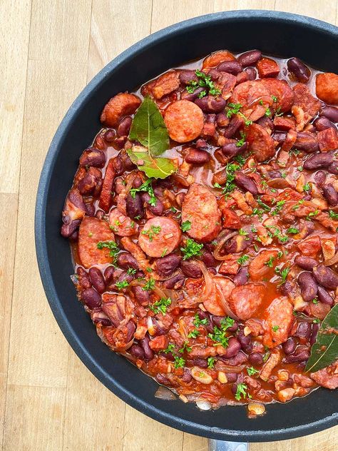 Cassoulet à la portugaise en 15 minutes (feijoada) – Harmonie Cuisine Snack Crackers Recipes, Recipes With Bread, Snack Food Ideas, Feijoada Recipe, Snack Aesthetic, Healthy Summer Snacks, Snack Crackers, Healthy Sweet Snacks, Snacks To Make