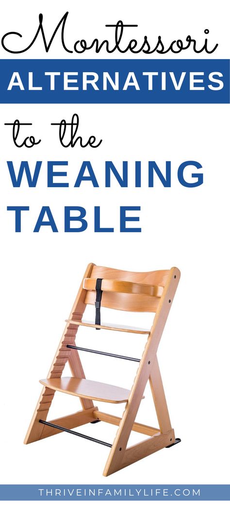 Would you like your child to sit up at the table during meals? Here are some alternatives to the weaning table that are Montessori aligned. The bottom of article provides alternatives for your to consider. Weaning Table Montessori, Chair Alternatives, Montessori Weaning Table, Weaning Table, Montessori Table, Montessori Room, At The Table, Weaning, Title Page